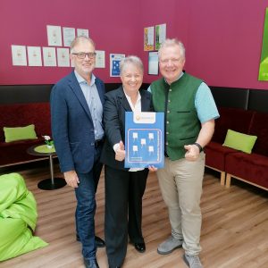 v.l.n.r. Thomas Wolfsegger (Geschäftsführer Tagen in Österreich), Annette Ecker (Bereichsleitung Hotellerie Krainerhütte) und Roland Hirtenfelder (Geschäftsführer Krainerhütte)