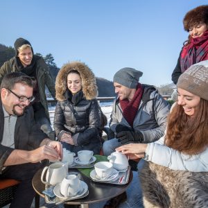 Seminargruppe auf der Terrasse