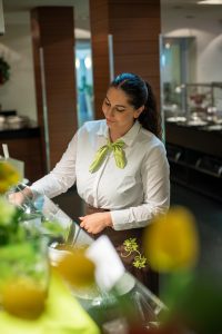 Vorbereitungen im Restaurant